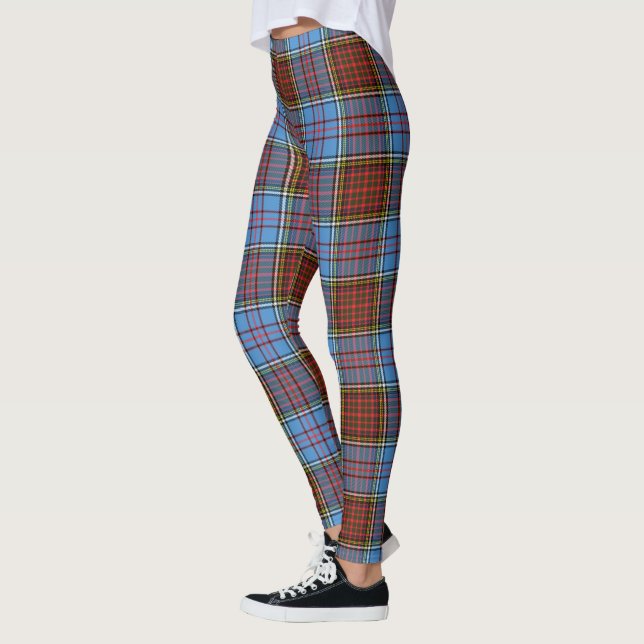 Den skotska Klan Andersson Modern Tartan Women Leg Leggings (Vänster)