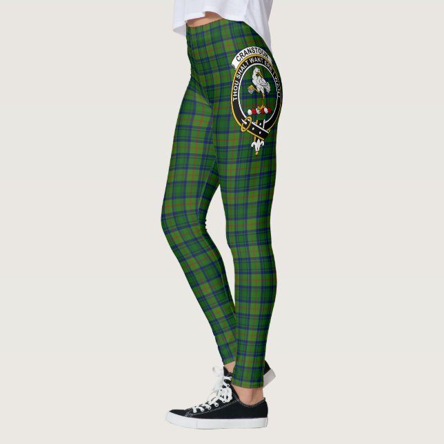 Den skotska Klan Cranstoun Modern Vapensköld Tarta Leggings (Vänster)