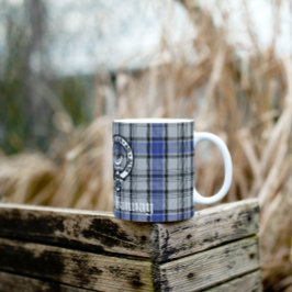 Den skotska Klan Hannay Vapensköld Badge och Tarta Kaffemugg
