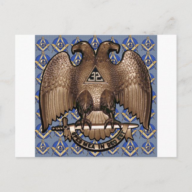 Den skotska riten kvadrerar & omringar vykort (Framsida)