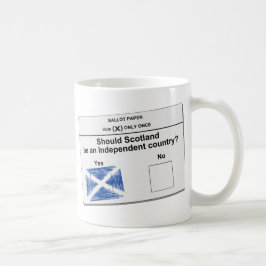 Den skotska självständighetfolkomröstningen kaffemugg