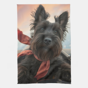 Den skotska terrier-Hund Kökshandduk