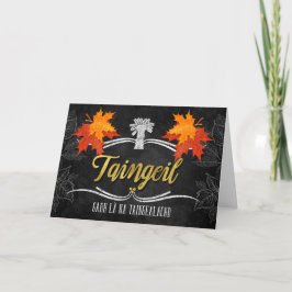Den skotska Thanksgivingen tacksam Belssings Chalk Helgkort