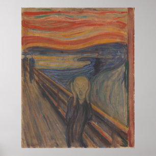 Den skräckens skräck från Edvard Munch 1893 Poster