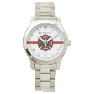 Den skräddarsy tunna röd linje avfyrar den Themed Armbandsur