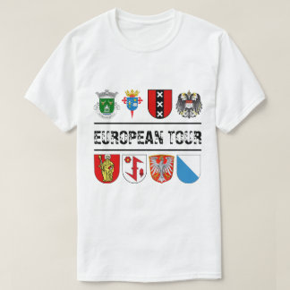Den skräddarsy vapensköldeuropén turnerar t shirt