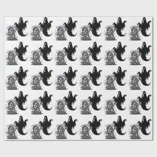Den skrämda, grym och spöke. presentpapper
