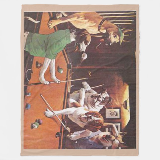 Den skrapande beaglen fleecefilt (Framsidan)