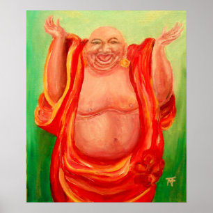 Den skratta Buddhaen - affisch