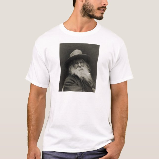 Den skratta filosofpoeten Walt Whitman Tee (Framsida)