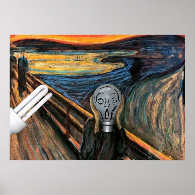 Den skrikande glödlampan affisch (Framsidan)