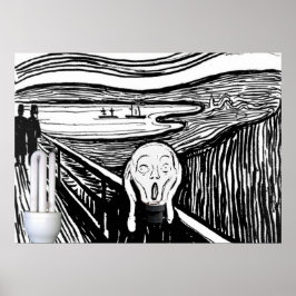 Den Skrikande Glödlampan Poster