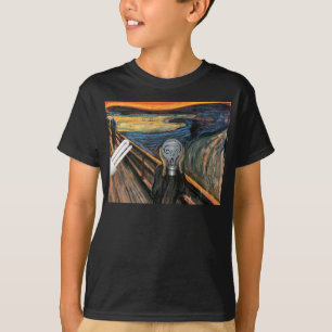 Den skrikande glödlampan t shirt