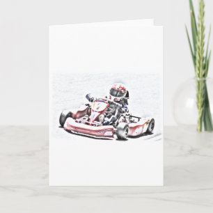 Den skuggade Kart raceren skissar Kort