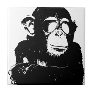 Den skuggiga Monkey.gif Kakelplatta