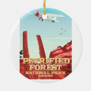 Den skyddade nationalparken Arizona. Julgransprydnad Keramik