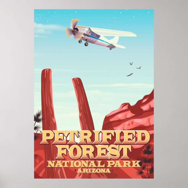 Den skyddade nationalparken Arizona. Poster (Framsidan)
