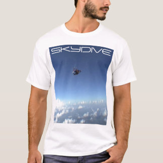 den skydiving skydive fallskärmen fördunklar t-shirt