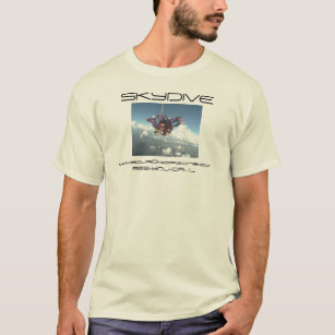 den skydiving skydive flickatandemcykeln tee shirt