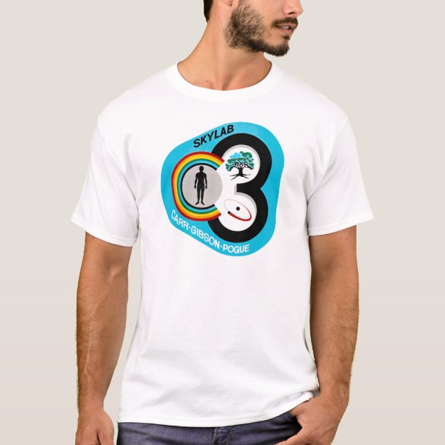 Den Skylab 3 beskickningen lappar Tee Shirt (Framsida)