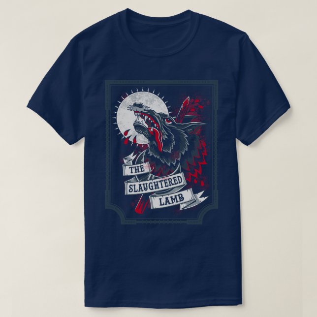 Den slaktade lammens fasa t shirt (Design framsida)