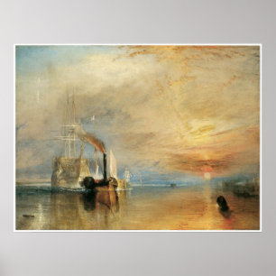 Den slåss Temerairen J.M.W. Turner Poster