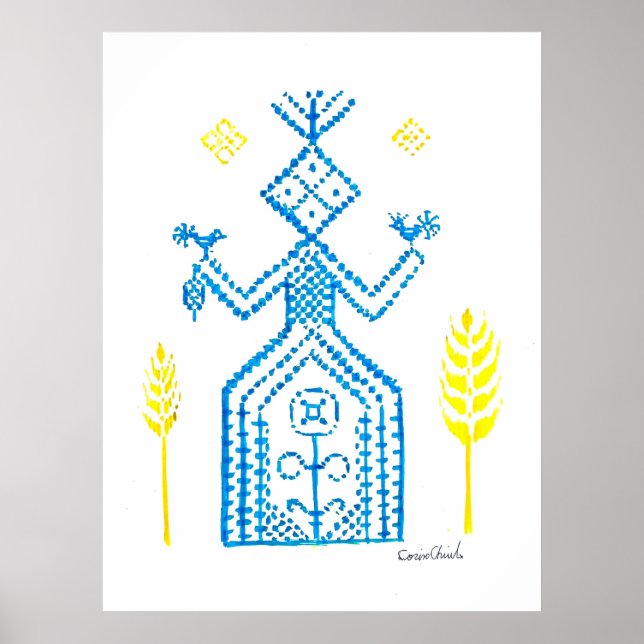 Den slaviska gudinna Mokosh Poster (Framsidan)