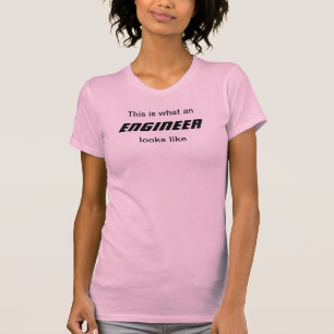 Den sleeveless kvinnaingenjören överträffar tee shirt
