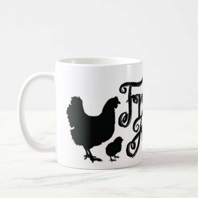 Den slitna fnurran - logotyp 11oz. Mugg (Vänster)