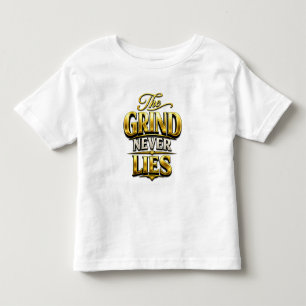 Den slitsamma vägen aldrig ljuger Guld Motivations T Shirt