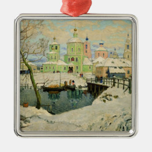 Den små byn Torzhok, 1917 Julgransprydnad Metall