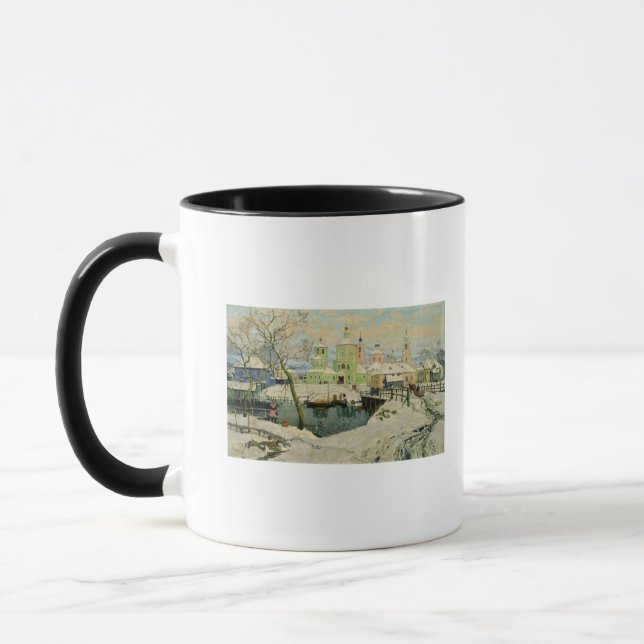 Den små byn Torzhok, 1917 Mugg (Vänster)