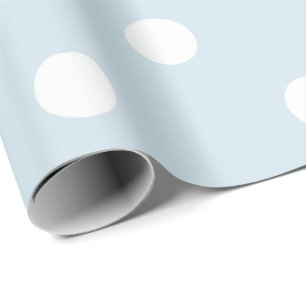 Den små polkaen pricker baby blue presentpapper