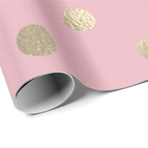 Den små polkaen pricker pudrar rosa pastellfärga presentpapper