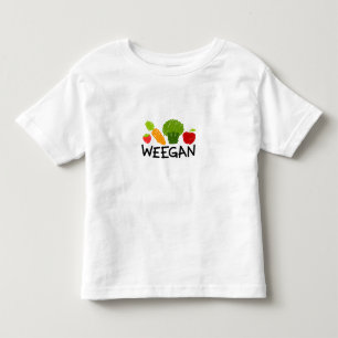 Den småbarnWeegan T-tröja - tända Tee Shirt