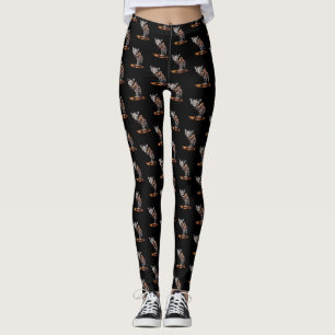 Den Smältande Giraffen Rolig Surrealistisk Konst D Leggings