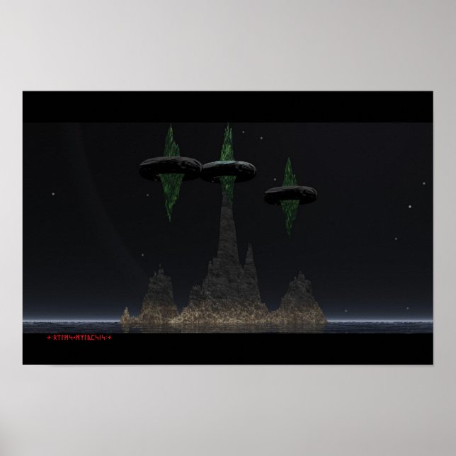 Den smaragdgröna ön poster (Framsidan)