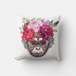 Den smart apan kudder (vit) kudde