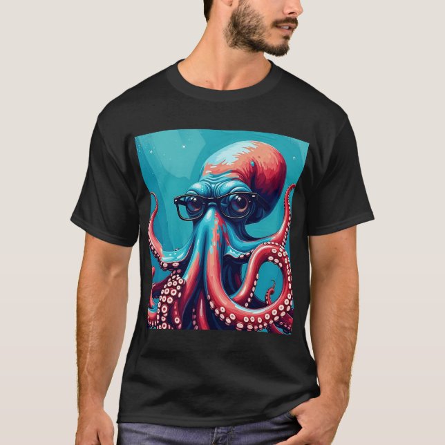 Den smarta bläckfisken t shirt (Framsida)