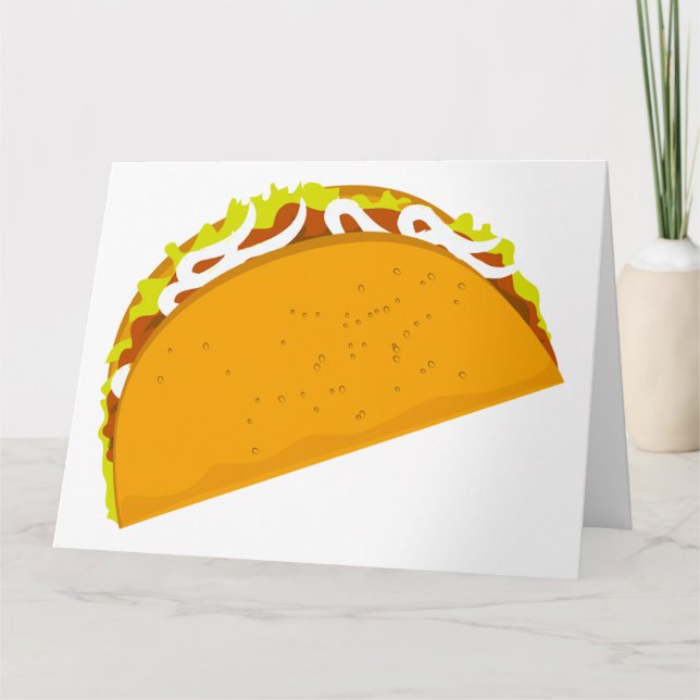 Den smaskiga tacoen gör något bättre vänskapkort kort (Framsida)
