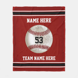 Den smutsiga Personligen Baseball Blanket Fleecefilt