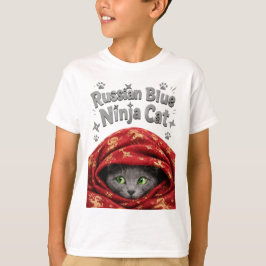 Den smygande och knöliga: Rysk blå ninjakatt T Shirt