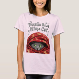 Den smygande och knöliga: Rysk blå ninjkatt T Shirt