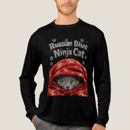 Den smygande och stärkelserika: Rysk blå ninjkatta T Shirt
