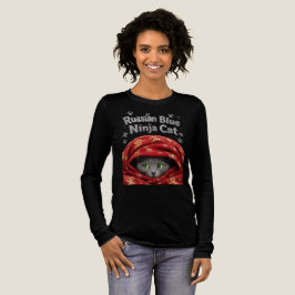 Den smygande och stärkelserika: Rysk blå ninjkatta T Shirt
