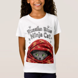 Den smygande och stelaktige: Rysk blå ninjakatt T Shirt
