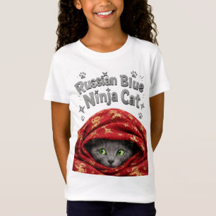 Den smygande och stelaktige: Rysk blå ninjakatt T Shirt