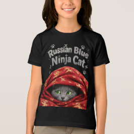 Den smygande och stelaktige: Rysk blå ninjkatt T Shirt