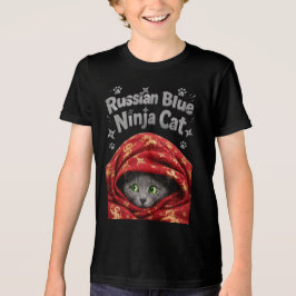 Den smygande och stelaktige: Rysk blå ninjkatta T Shirt