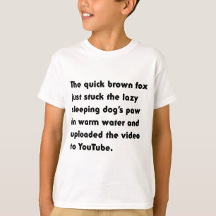 Den Snabba Bruna Räven Fastnade... Pangram T-Shirt